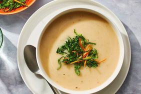Foto de receta de sopa de nabe cremosa