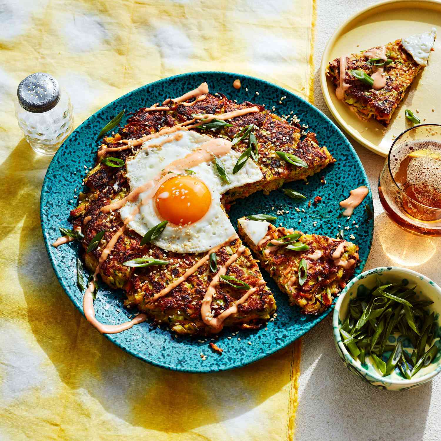 Okonomiyaki con verduras